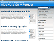 Tablet Screenshot of foreverlivingproducts.jupe.pl